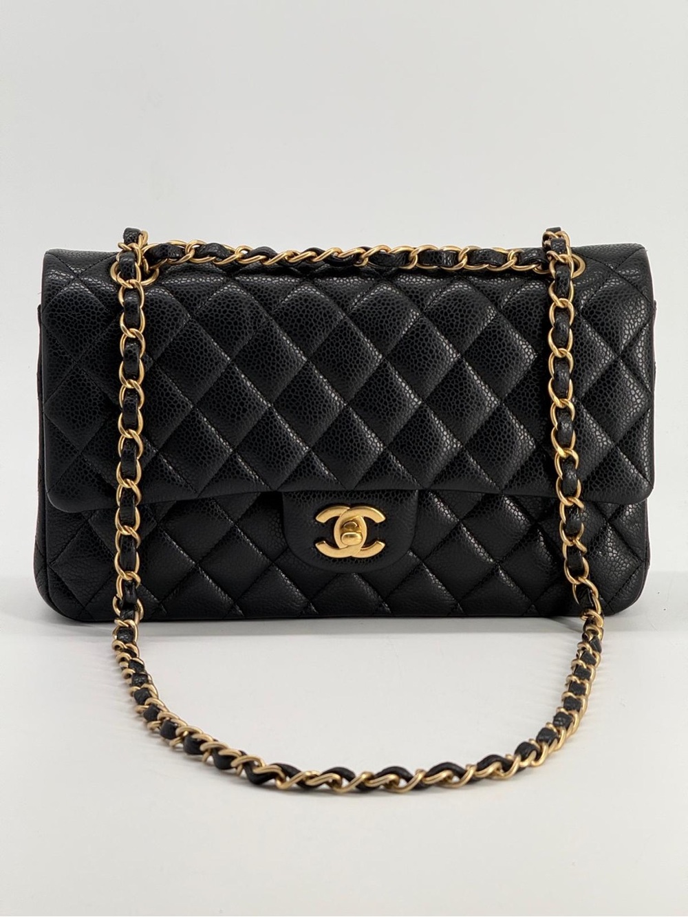 Chanel Medium Classic Double Flap Caviar Leather Bag